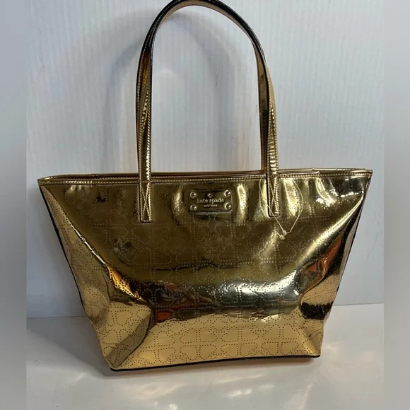 kate spade | Bags | Nwt Kate Spade Harmony Gold Metro Spade  display picture 1